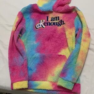 Barbie Movie I am Kenough Fleece Tie Dye Hoodie